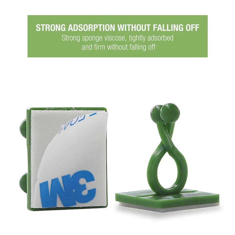 Plant Climbing Self Adhesive Wall Clips [60 Clips Set]