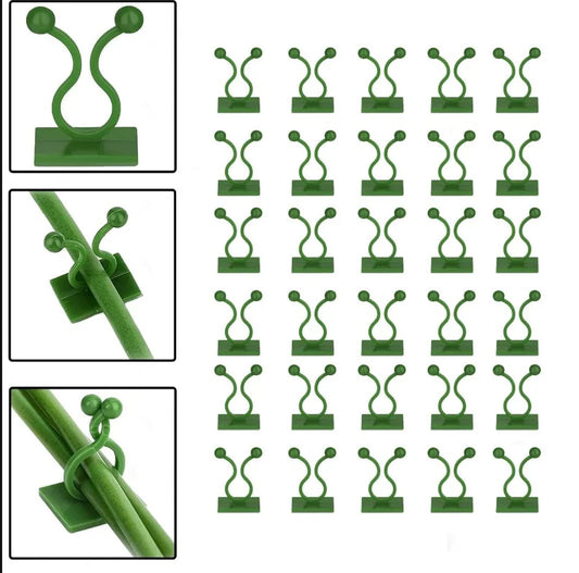 Plant Climbing Self Adhesive Wall Clips [60 Clips Set]