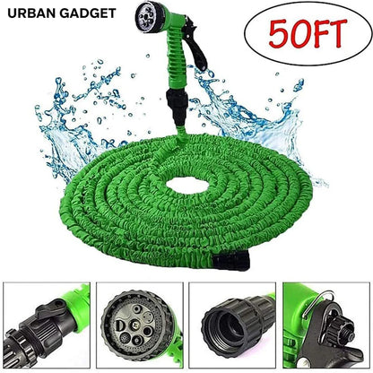 🌊💦 4-in-1 High-Pressure Water Spray Gun – with 10m Hose Pipe 🧽🚗🌱