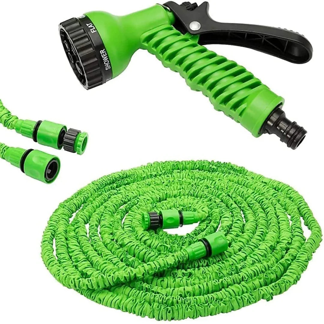 🌊💦 4-in-1 High-Pressure Water Spray Gun – with 10m Hose Pipe 🧽🚗🌱