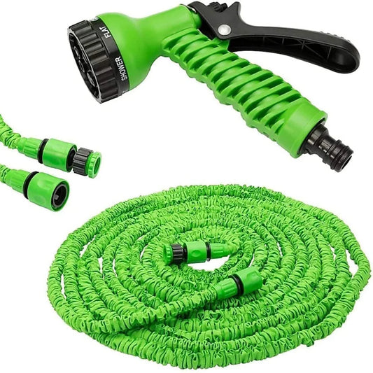 🌊💦 4-in-1 High-Pressure Water Spray Gun – with 10m Hose Pipe 🧽🚗🌱