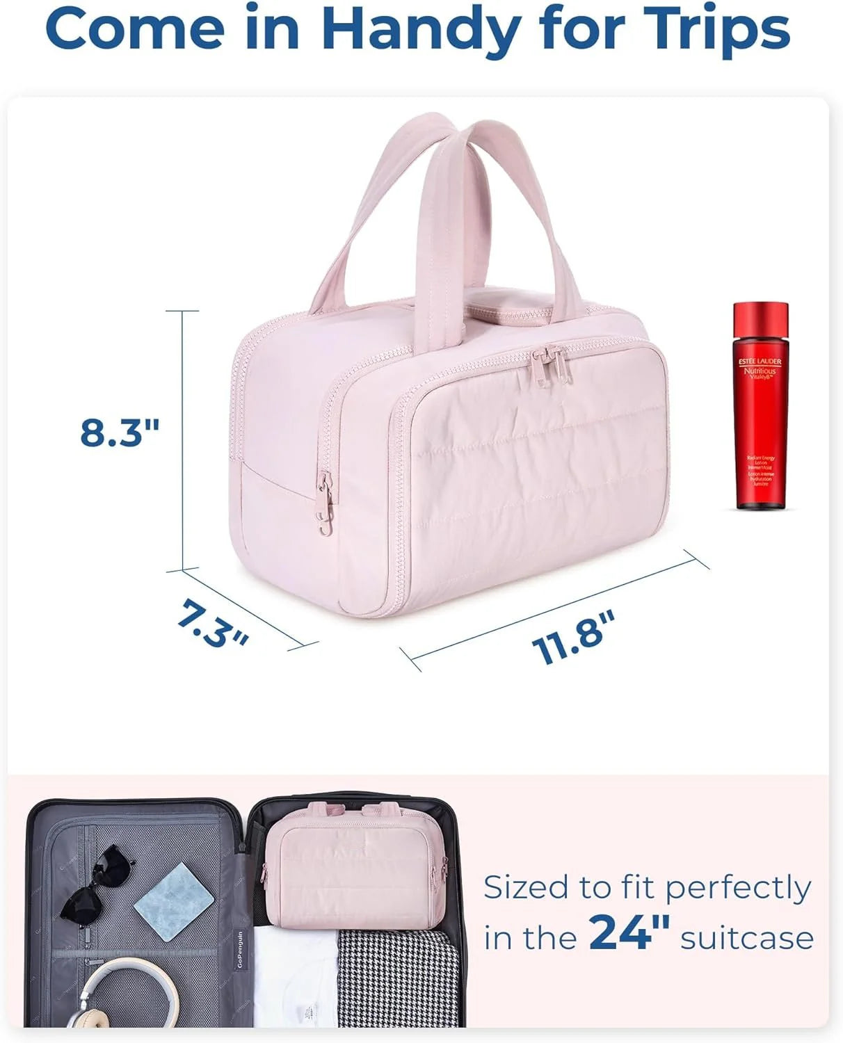 GlamBag™ Luxe Makeup & Toiletry Bag